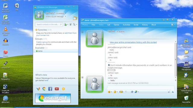webEscargot Demo | MSN Messenger on the web! смотреть онлайн