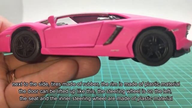 Kinsmart Lamborghini Aventador Matte Pink Miniatur Diecast Mobil Sport Lamborghini Aventador смотреть онлайн