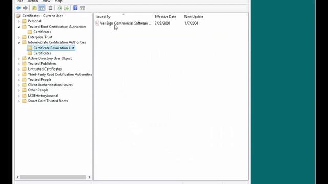 Security+5e Lab6-3: Viewing Digital Certificate Revocation Lists (CRL) смотреть онлайн
