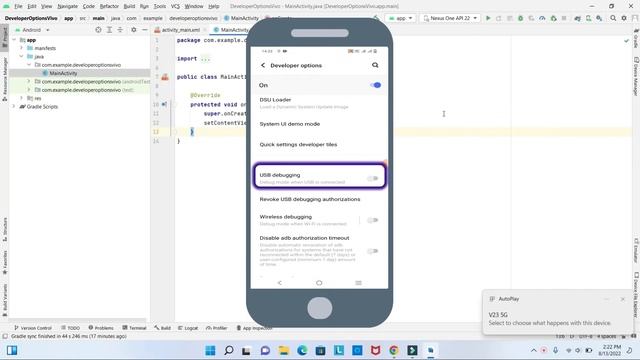 Set Developer Options Vivo V23 || How to Connect Vivo Phone to Android Studio смотреть онлайн