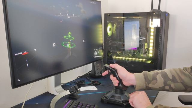 Playing Project Wingman with Logitech Attack 3 joystick смотреть онлайн