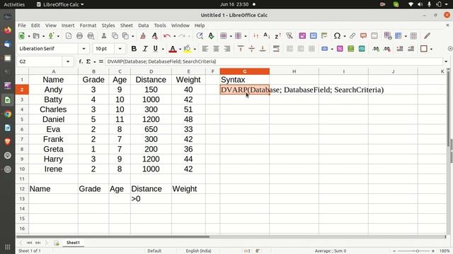 56.🔴 लिब्रे ऑफिस For Beginners / libreoffice DVARP Function / Alternate Of Windows Office смотреть онлайн