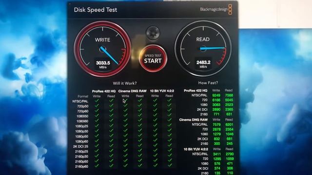 Black magic hard disk speed test over 3000 write speed смотреть онлайн
