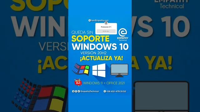 Windows10 acaba de alcanzar dicho límite pues a partir del 10/05/2022 no recibirá actualizaciones смотреть онлайн