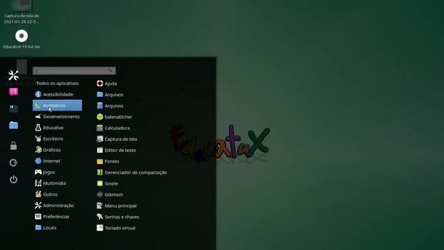 EducatuX 10 (GNU/Linux) - visão geral do sistema смотреть онлайн
