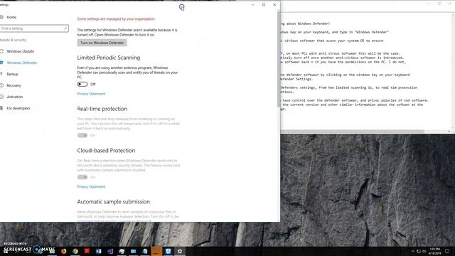 SAC First Video:Project: Basic Windows Defender Tourtorial смотреть онлайн
