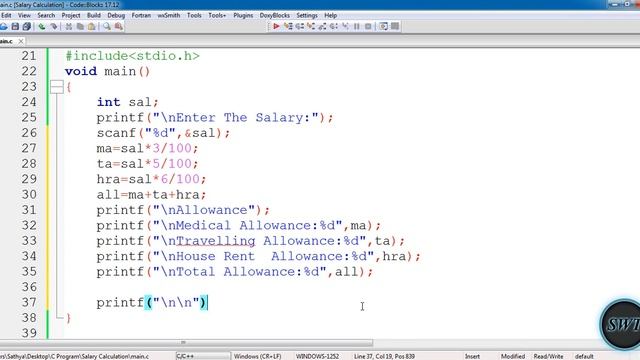 How to Find Employee Net Salary Calculation using C Language in Tamil смотреть онлайн