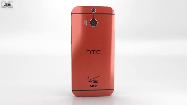 HTC One (M8) Glamor Red 3D model by 3DModels.org смотреть онлайн