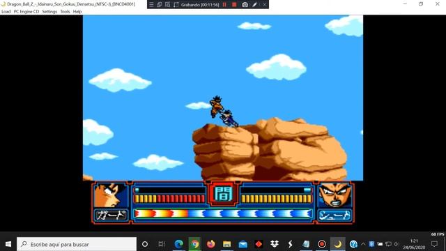 Dragon Ball Z Idainaru Goku Densetsu - PC Engine CD NEC - ares v114 emulator - test Windows 10 смотреть онлайн