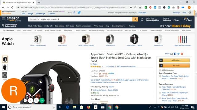 Apple Watcch Series 4 GPS + Cellular - Space Black Stainless Steel Case with Black - REVIEW $50+ смотреть онлайн
