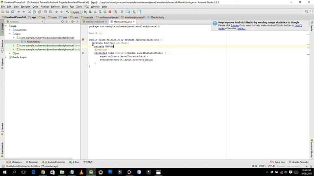 How to Open Call Dialer with Intent in Android Studio смотреть онлайн