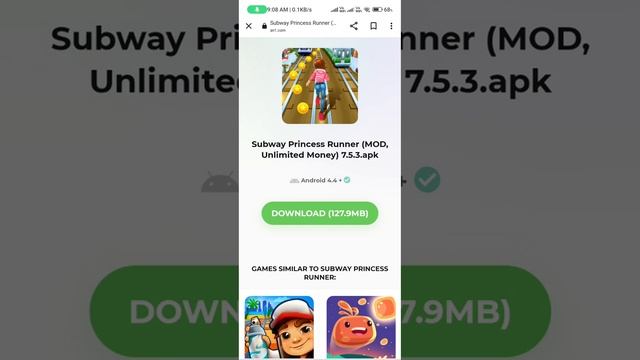 subway princess runner ( mod, unlimited money ) 7,5.3..apk смотреть онлайн