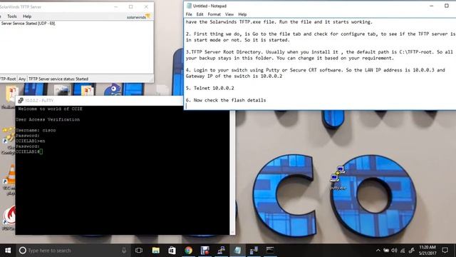How to take backup of IOS and Switch configuration using TFTP смотреть онлайн