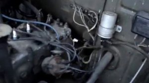 Запуск двигателя из под капота.