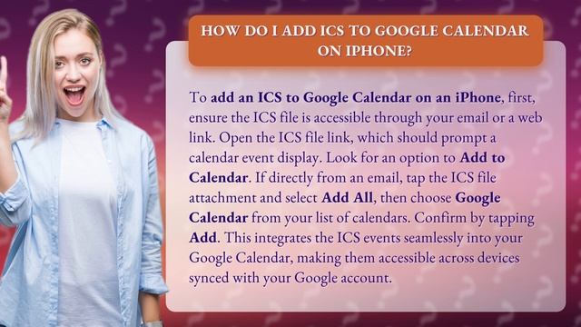 How do I add ICS to Google Calendar on Iphone? смотреть онлайн