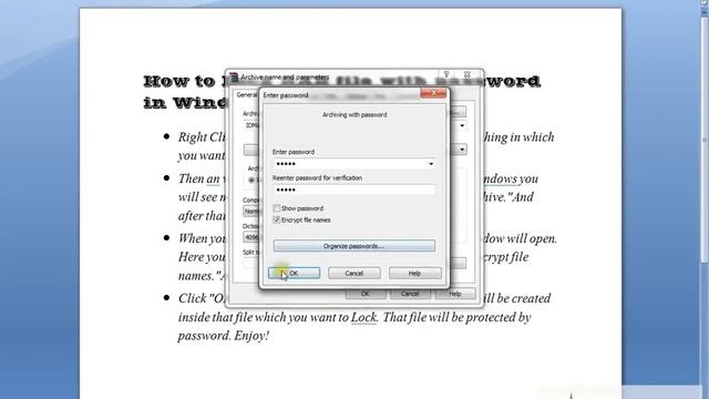 How to Lock Rar File in windows7 смотреть онлайн