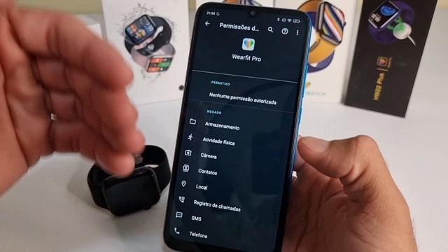 Smartwatch Linha HW12/HW16/HW18/HW19/HW22 no Android Aplicativo WearFit Pro - Configuração Completa смотреть онлайн