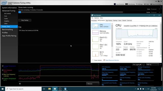 Laptop CPU Temperature Test Repasted with Noctua NT-H1 (Acer VX15) смотреть онлайн
