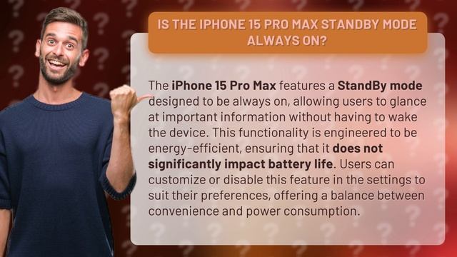Is the iPhone 15 Pro Max StandBy mode always on? смотреть онлайн