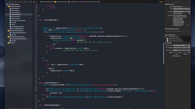 Call other open the Apps in Objective c++ смотреть онлайн
