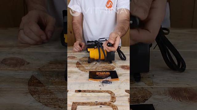 Компрессор автомобильный однопоршневой (35л/мин, 7Атм, 14А) | СИЛА (Украина) смотреть онлайн