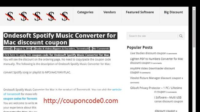 Ondesoft Spotify Music Converter for Mac Coupon Code смотреть онлайн