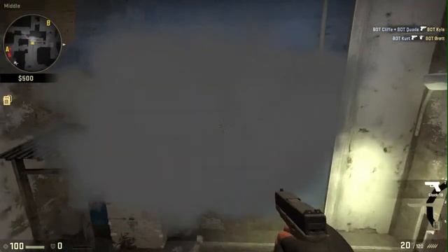 CSGO: Alternate Mirage window smoke смотреть онлайн