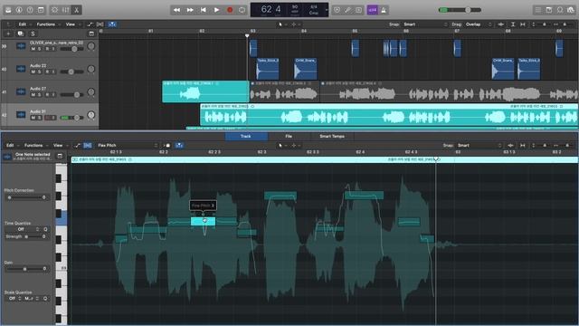 [ 로직:퀵팁 ] Flex pitch / 플렉스 피치 / 음정 보정 / 보컬 튠 / 박자 튠 / Logic pro X смотреть онлайн
