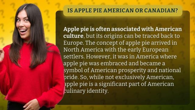 Is apple pie American or Canadian? смотреть онлайн