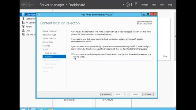 Installing WSUS смотреть онлайн