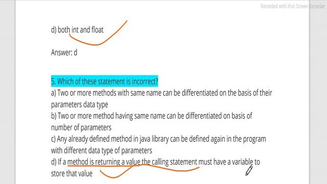 #28 Method Java Language MCQ for Interview Placement & Exam смотреть онлайн