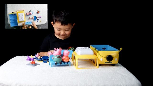 MAC Toy Reviews with Peppa Pig Family Car Toy 4k, Please Like and Subscribe kub. смотреть онлайн