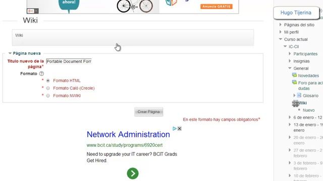 Moodle - Wiki - Agregar páginas a una wiki смотреть онлайн