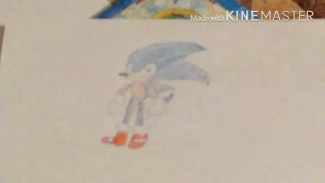 Мой офигенный рисунок про Соника