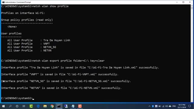 CMD Find all Wi Fi passwords with only 1 command Windows 10 11 смотреть онлайн