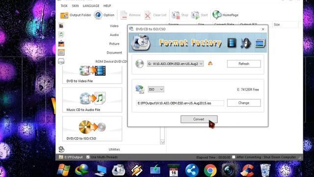 Convert DVD to ISO windows 10 | Convert with Format Factory смотреть онлайн