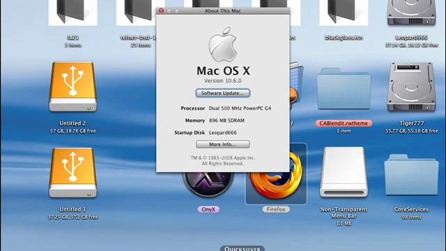 QuickSilver for Apple Mac OS X 10.6 смотреть онлайн