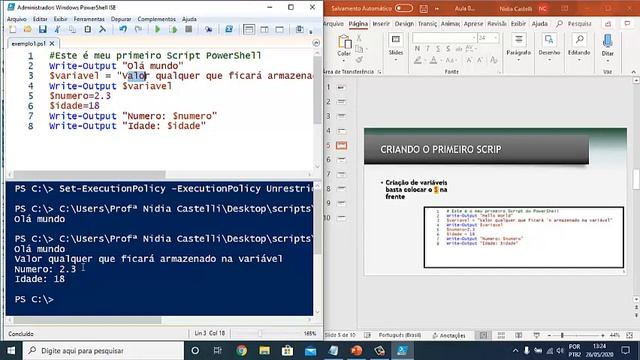 Aula 1 - Criação de Scripts no PowerShell смотреть онлайн