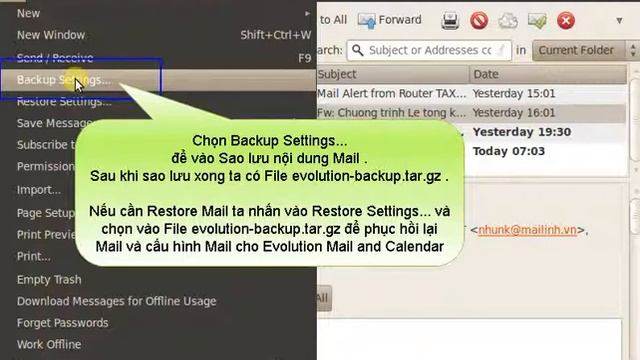 Backup Evolution Mail and Calendar смотреть онлайн
