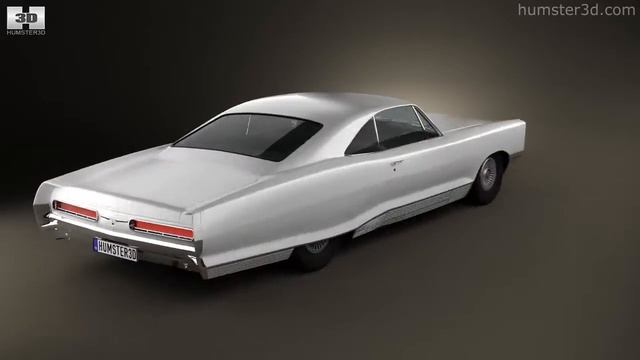 Pontiac Bonneville hardtop 2-door 1966 3D model by 3DModels.org смотреть онлайн