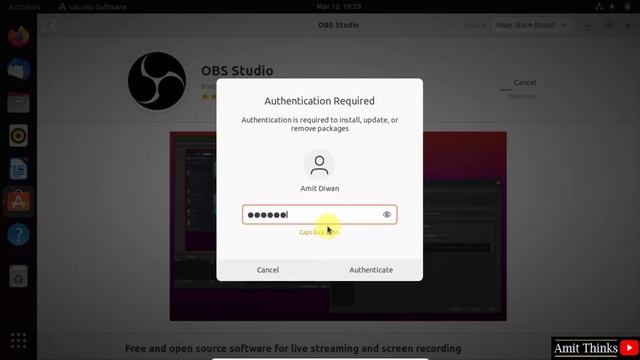 How to install OBS Studio on Ubuntu | Amit Thinks смотреть онлайн