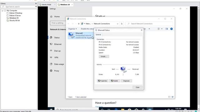 Ping Ubuntu to Windows 10 Pro смотреть онлайн
