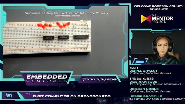 Jenna Learns: How to Build an 8-bit Computer [Part 8] || Embedded Ventures - The Mentor Project