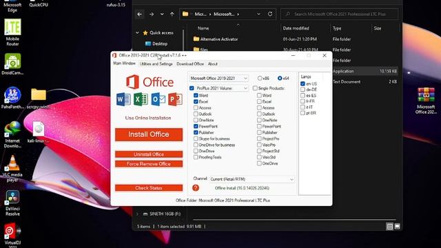 How to install Original Microsoft Office 2021 and Activate it. смотреть онлайн