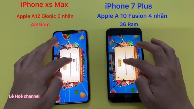 Speed Test iPhone 7 plus vs iPhone XS Max смотреть онлайн