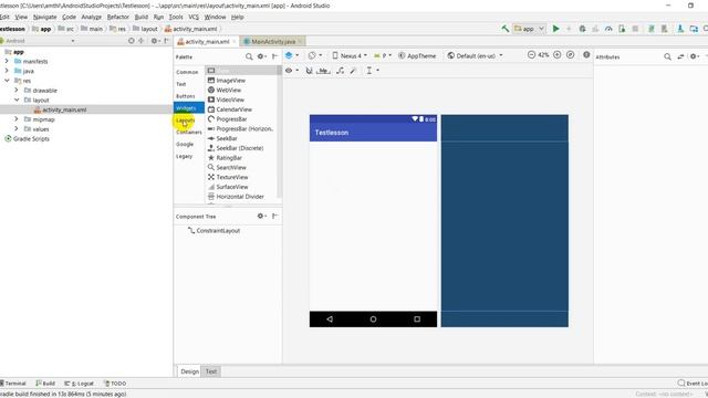 كورس أندرويد الدرس الثالث (جزء التصميم main.xml - جزء البرمجة main.Activity) смотреть онлайн