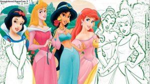 Disney Princesses 👑💖 Coloring Pages #57🎨🌷 Aurora🌷 Ariel👑 Принцессы Диснея Раскраска💖 Ариель #57