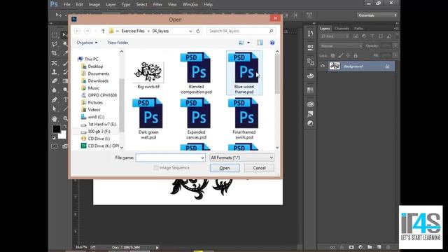 Adobe Photoshop Beginners Tutorial - Introducing the Layers panel - 05 смотреть онлайн