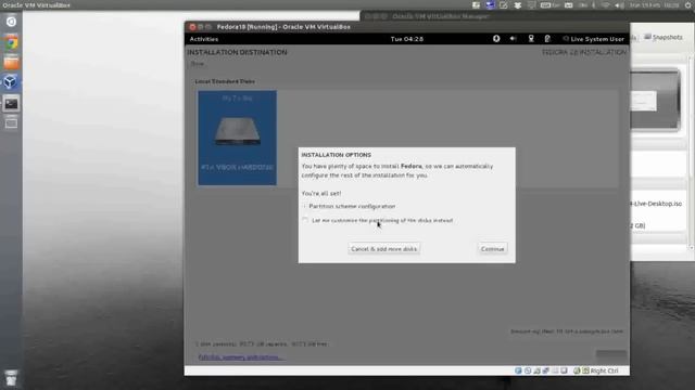 Installatie Fedora 18 onder VirtualBox смотреть онлайн