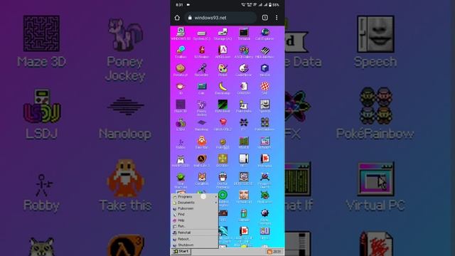 Open Windows 93 OS in your mobile смотреть онлайн
